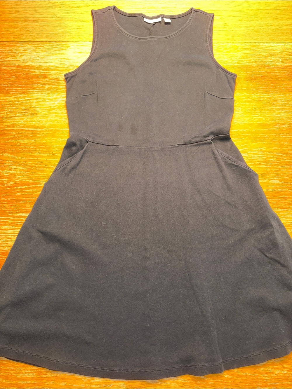 New York & Company Black Sleeveless A-Line Mini Dress
